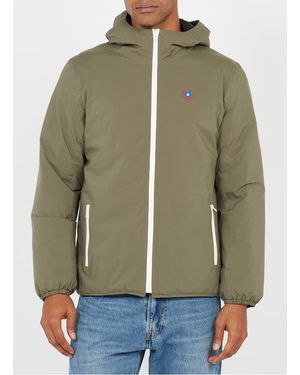 Flotte Doudoune Réversible À Capuche - Vert