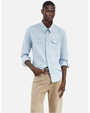 The Kooples Chemise En Denim - Bleu