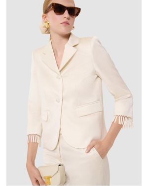 Tara Jarmon Veste Tailleur Satinée Femme - Neutre