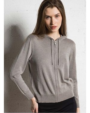 IKKS Cardigan À Capuche Zippé Femme - Gris