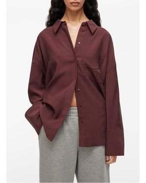 ROUGE EDIT Chemise Col Classiqie Femme - Rouge