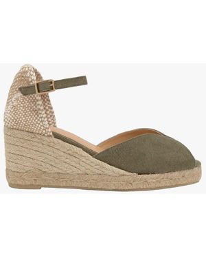 Castañer Sandales À Talons Compensés Femme - Neutre