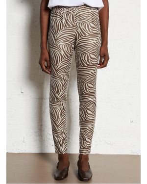 Mes Demoiselles Legging Slim Imprimé Femme - Noir