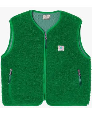 Billybelt Veste Sherpa Zippée Sans Manches Femme - Vert