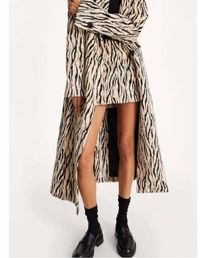 ROTATE BIRGER CHRISTENSEN Jupe Courte En Coton Mélangé Femme - Neutre