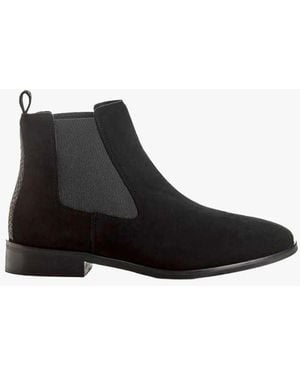 Reqins Boots En Cuir Velours Femme - Noir