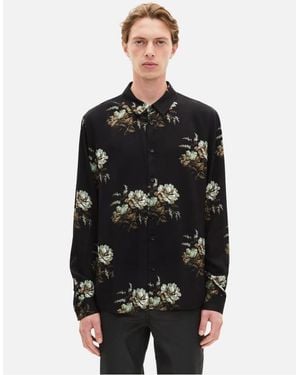The Kooples Chemise Imprimé Fleuri - Noir
