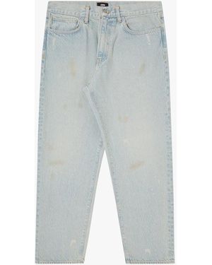 Edwin Jean Droit En Coton - Bleu
