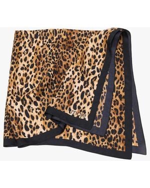 Maje Foulard En Soie - Métallisé