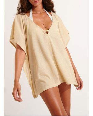 Livia Tee-Shirt Col V Femme - Neutre