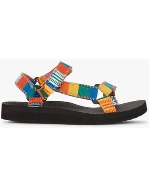 ARIZONA LOVE Sandales Plates En Coton Femme - Bleu