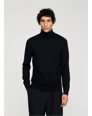 Sandro Col Roulé En Laine - Noir