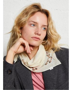 Becksöndergaard Foulard Carré À Motifs En Coton - Blanc