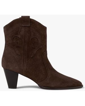 Ba&sh Bottines En Cuir Femme - Marron
