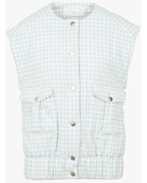 COLLECTORS CLUB Veste Sans Manches En Coton Mélangé Femme - Bleu