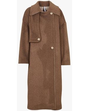 Imperial Manteau Col Classique Femme - Marron