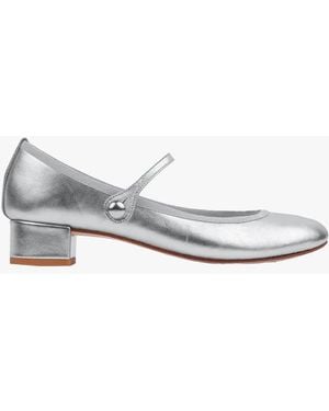 Repetto Babies En Cuir Femme - Blanc