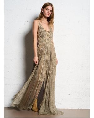 Mes Demoiselles Robe Longue Col V Femme - Neutre