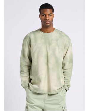 Edwin Sweat Oversize Col Rond En Coton - Vert