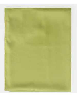 Please Foulard Carré Uni À Bords Cousus - Vert
