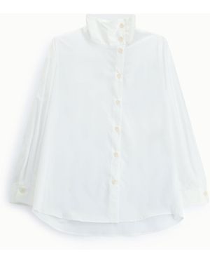 Please Shirt Coupe Droite Avec Col Classique Et Boutons - Blanc