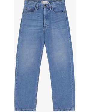Please Jeans Mom-Fit Vita Alta - Blu