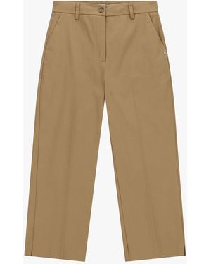 Please Pantalon Cropped Coupe Regular Avec Poches Latérales - Neutre