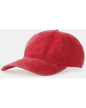 Please Casquette Baseball Broderie Avant Réglable - Rouge