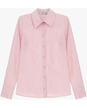 Please Chemise À Col Classique - Rose