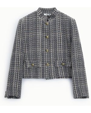Please Veste Chemise Courte À Boutons Métalliques - Gris