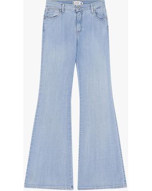 Please Jeans A Zampa Vita Media - Blu