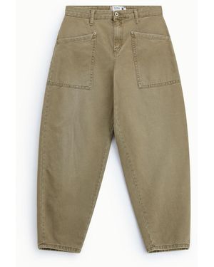 Please Pantalon Chino Coupe Droite Poches Avant Taille Haute - Blanc