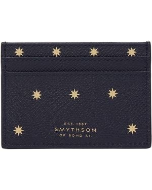 Smythson Stars Card Holder - Blue