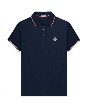 Moncler Classic Ss Polo - Blue