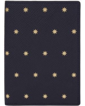 Smythson Stars Passport Cover - Blue