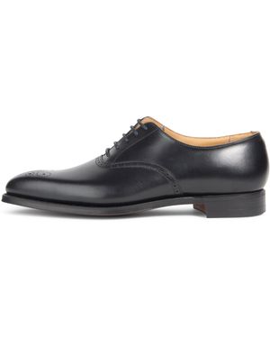 Crockett & Jones Edgware Punched Medallion Shoe - Black