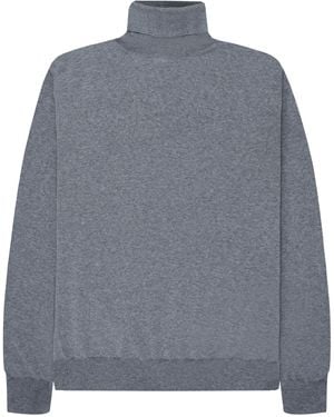 Canali Merino Wool Roll Neck - Grey