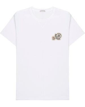 Moncler Double Patch Logo T-Shirt - White