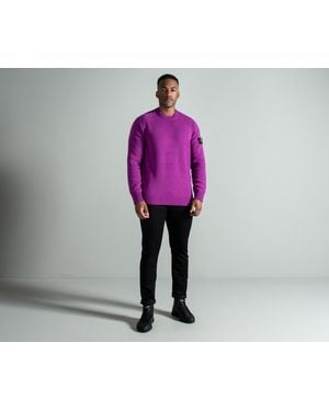 Stone Island Crew Neck Knit Magenta - Purple