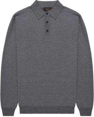 Slowear Long Sleeve Polo - Grey