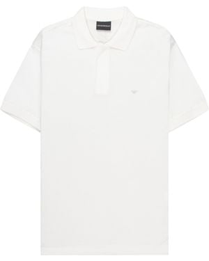 Emporio Armani Armani Travel Essential Zip Polo - White