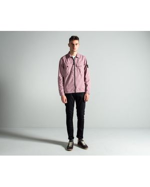 Stone Island Mens 2 Pocket Overshirt Pink