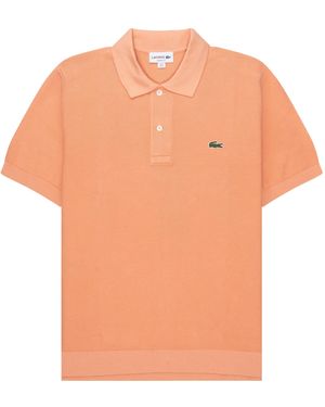 Lacoste Towel Knitted Polo - Orange