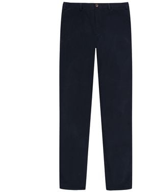 Canali Twill Cotton Stretch Chinos - Blue