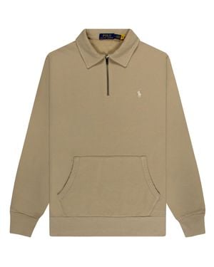 Polo Ralph Lauren Loopback Fleece Quarter-Zip Sweatshirt - Green
