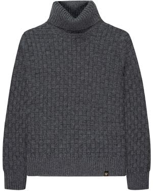 Belstaff Steerage Roll Neck Jumper Grey Melange