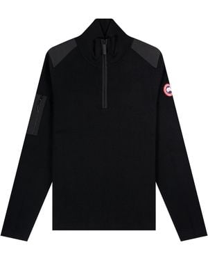 Canada Goose 'Stormont' 1/4 Zip Knit - Black