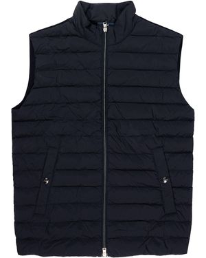 Herno Knitted Padded Gilet - Blue