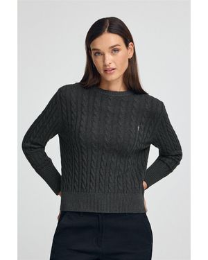 POLO CLUB Maglione Grigio Scuro Vigorè A Girocollo - Nero