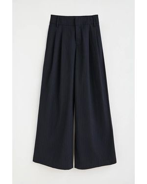 POLO CLUB Pantaloni Blu Marino A Righe Dal Taglio Dritto